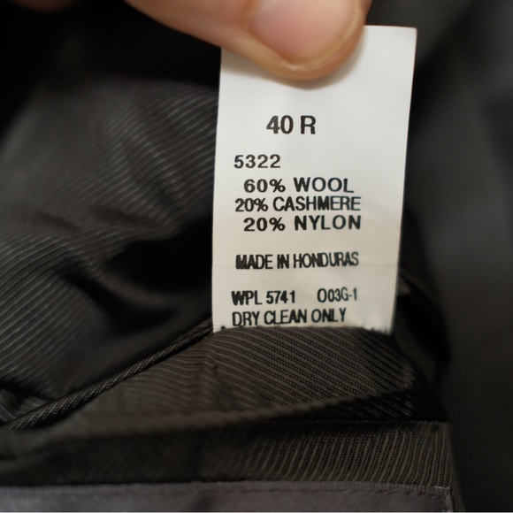 OSCAR DE LA RENTA Wool & Cashmere Sport Coat Three Button Size 40R - Picture 5 of 5